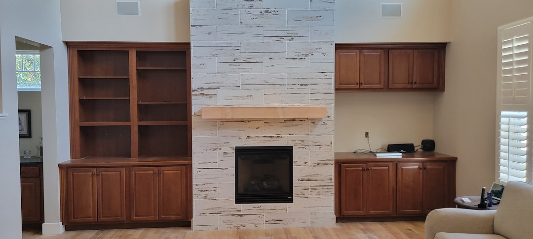 Transform Your Living Space: Fireplace & Built-In Cabinetry Renovation